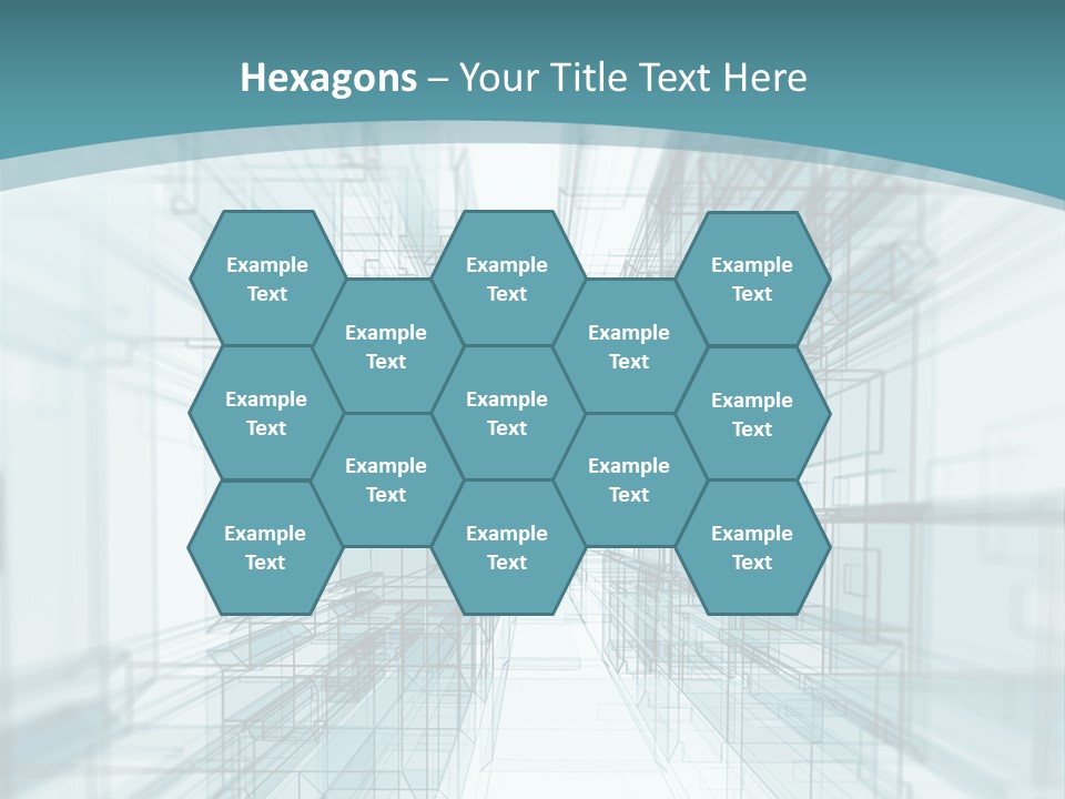 A Blue And White Abstract Powerpoint Presentation PowerPoint Template