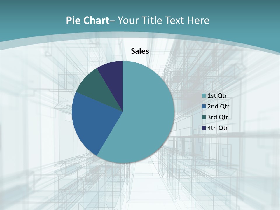 A Blue And White Abstract Powerpoint Presentation PowerPoint Template