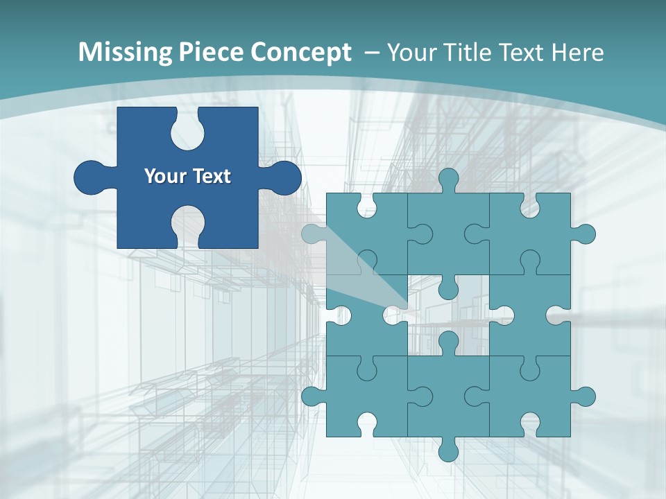 A Blue And White Abstract Powerpoint Presentation PowerPoint Template