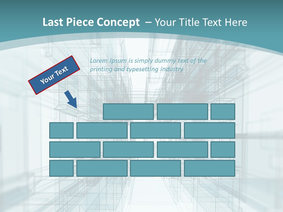 A Blue And White Abstract Powerpoint Presentation PowerPoint Template