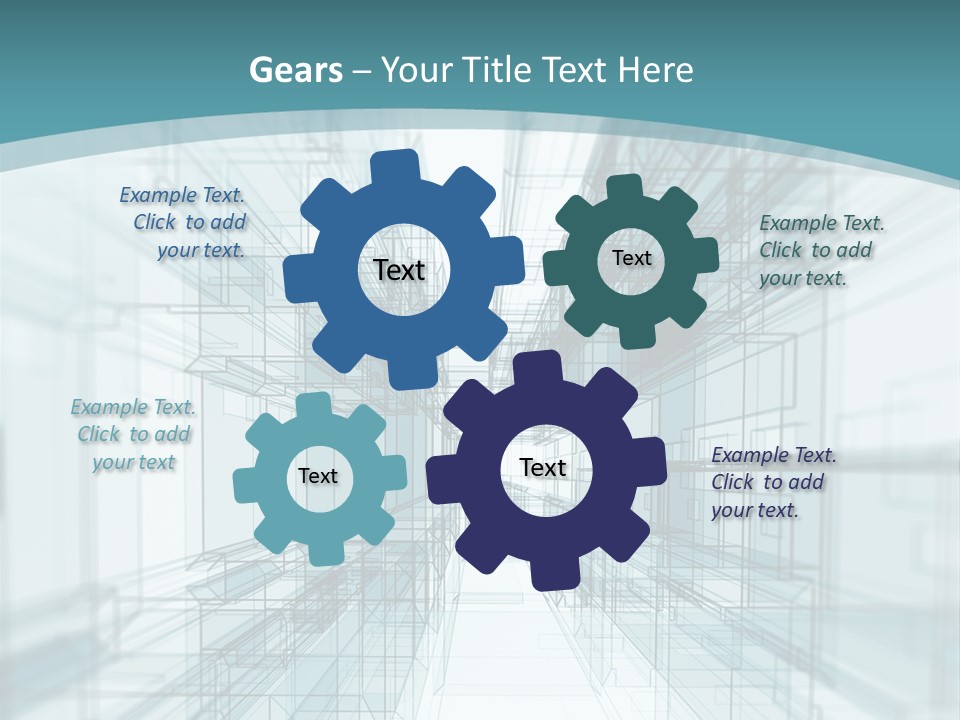 A Blue And White Abstract Powerpoint Presentation PowerPoint Template