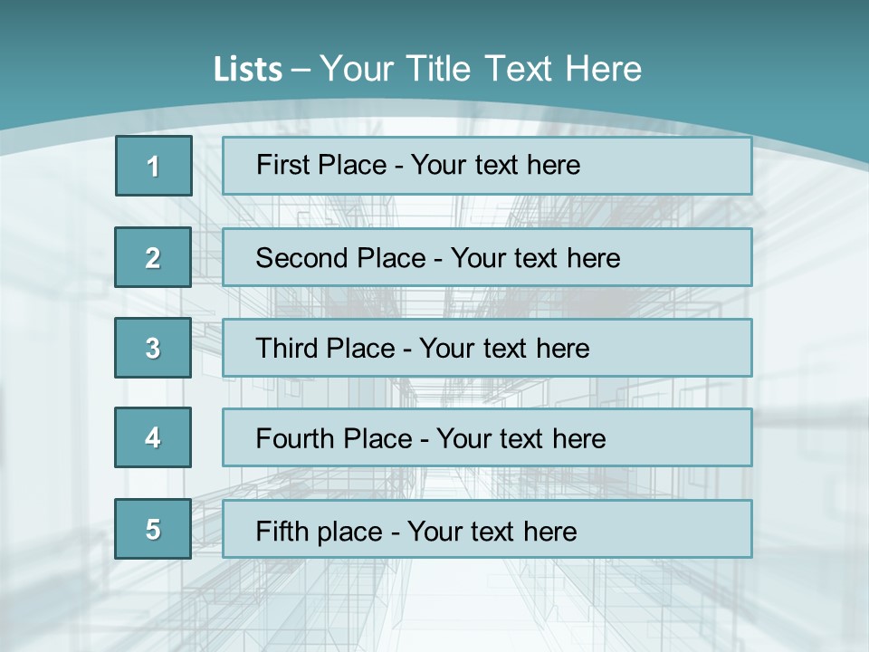 A Blue And White Abstract Powerpoint Presentation PowerPoint Template