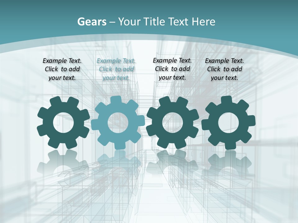 A Blue And White Abstract Powerpoint Presentation PowerPoint Template