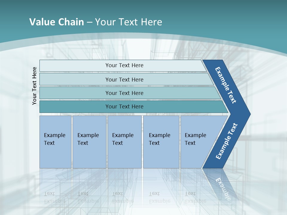 A Blue And White Abstract Powerpoint Presentation PowerPoint Template