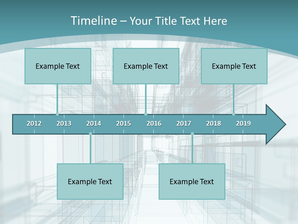 A Blue And White Abstract Powerpoint Presentation PowerPoint Template