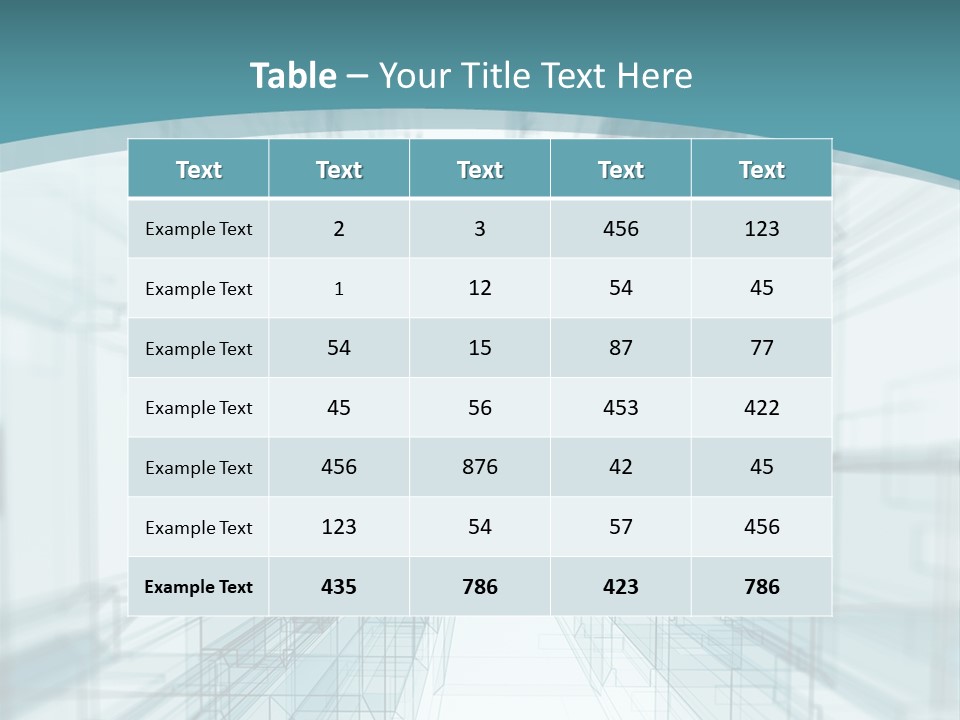 A Blue And White Abstract Powerpoint Presentation PowerPoint Template