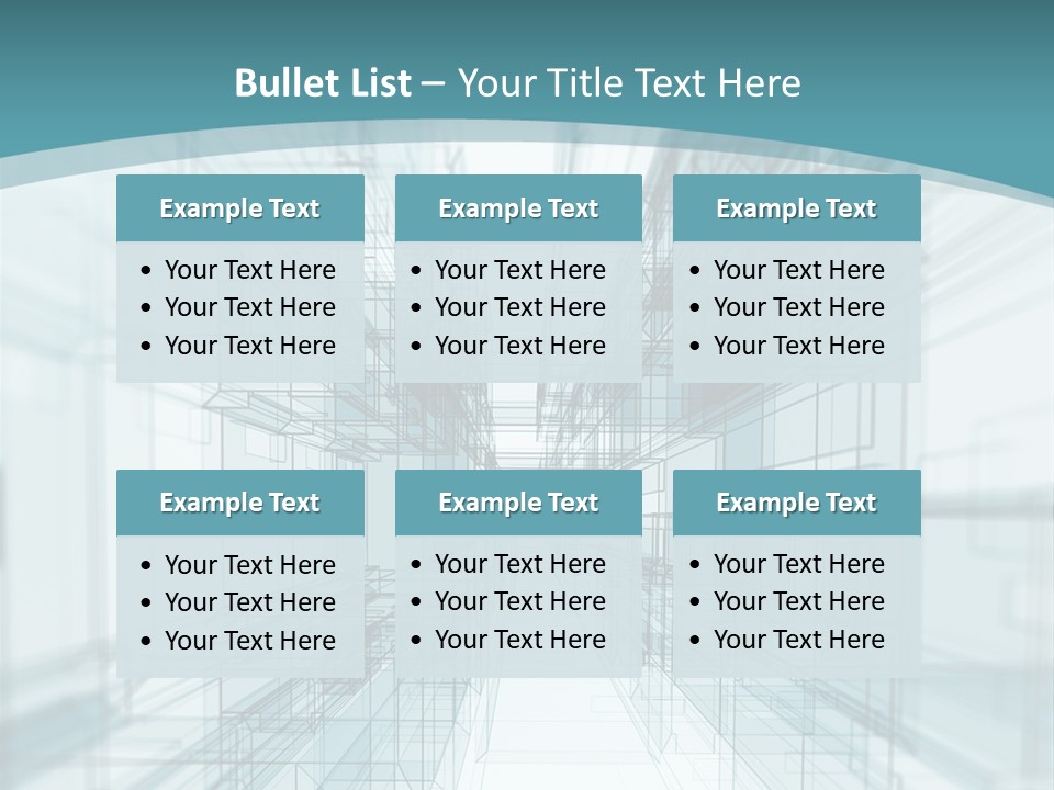 A Blue And White Abstract Powerpoint Presentation PowerPoint Template