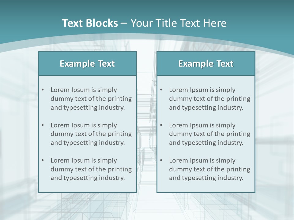A Blue And White Abstract Powerpoint Presentation PowerPoint Template