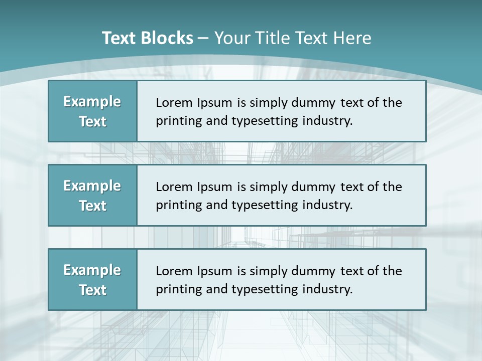 A Blue And White Abstract Powerpoint Presentation PowerPoint Template
