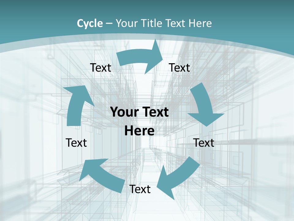 A Blue And White Abstract Powerpoint Presentation PowerPoint Template