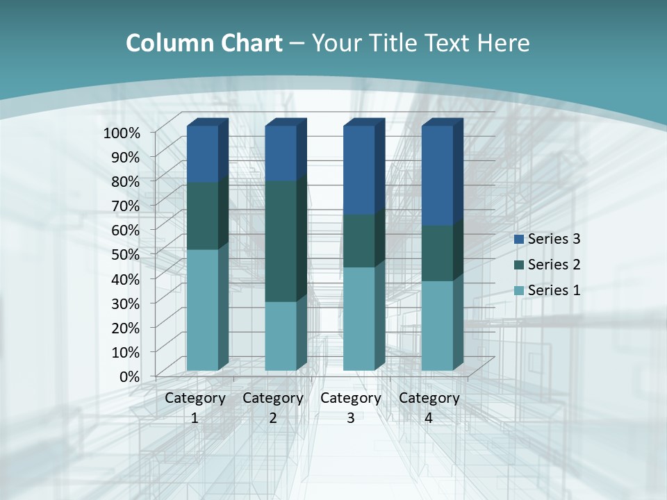 A Blue And White Abstract Powerpoint Presentation PowerPoint Template