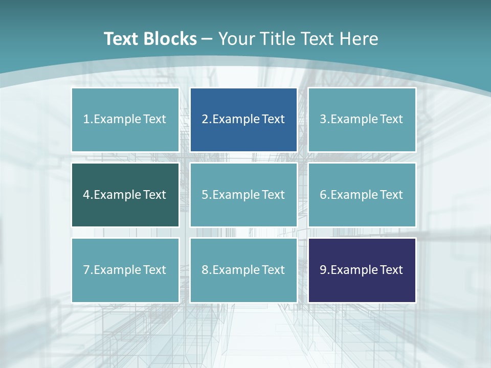 A Blue And White Abstract Powerpoint Presentation PowerPoint Template