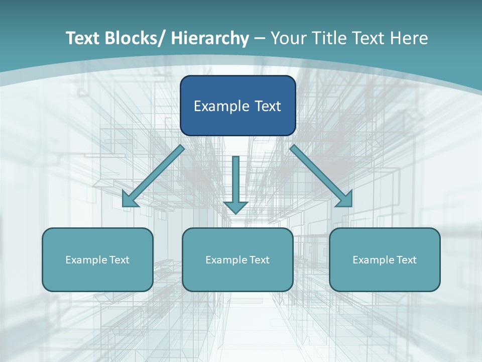 A Blue And White Abstract Powerpoint Presentation PowerPoint Template