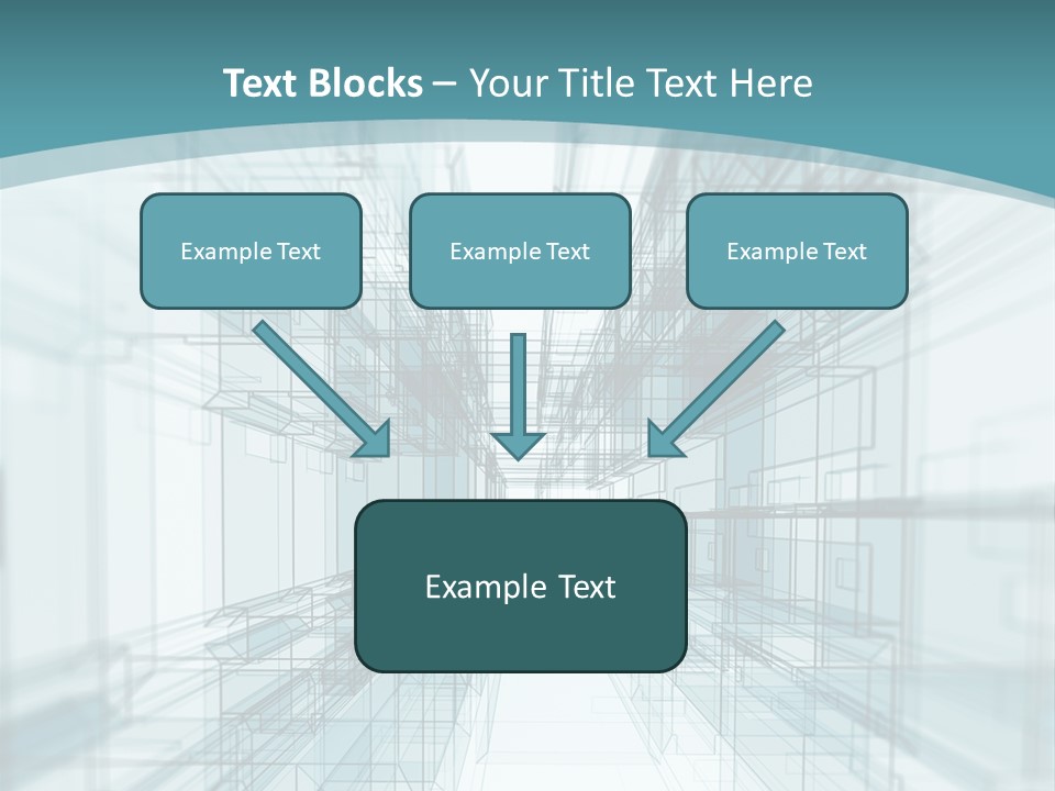 A Blue And White Abstract Powerpoint Presentation PowerPoint Template