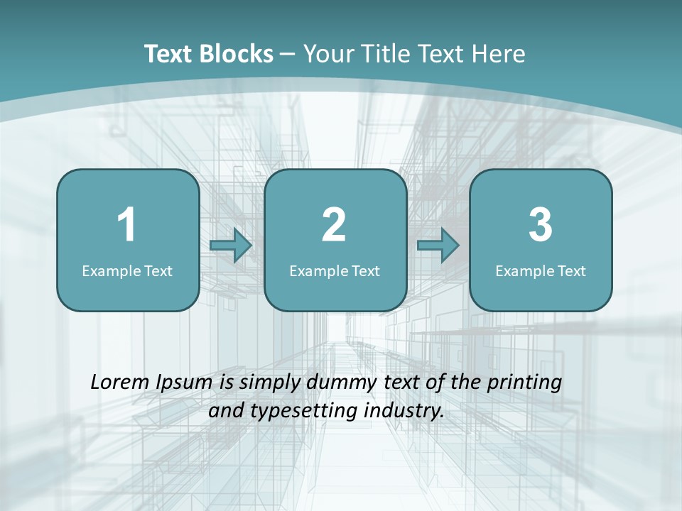 A Blue And White Abstract Powerpoint Presentation PowerPoint Template