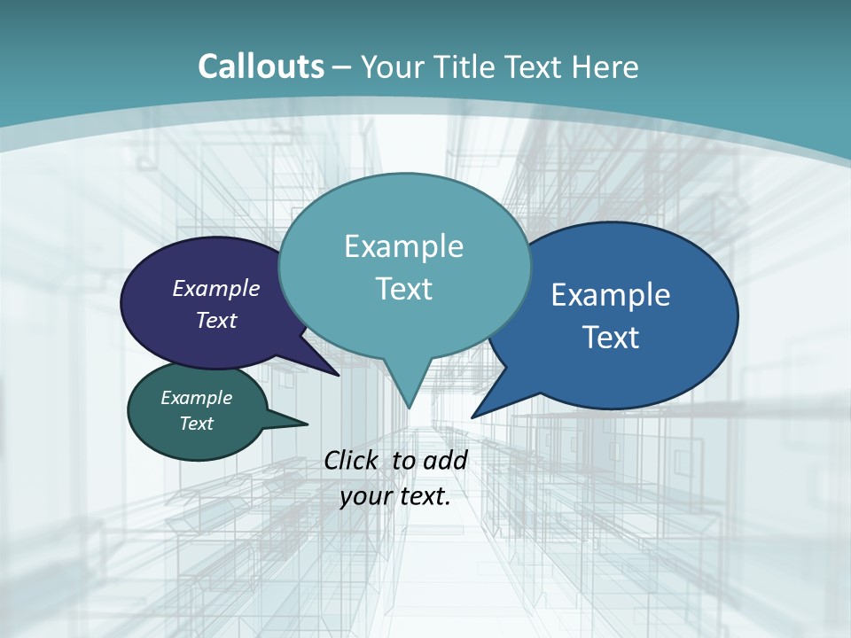 A Blue And White Abstract Powerpoint Presentation PowerPoint Template