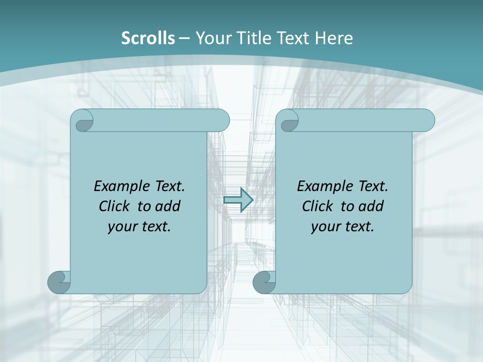 A Blue And White Abstract Powerpoint Presentation PowerPoint Template