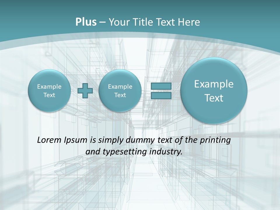 A Blue And White Abstract Powerpoint Presentation PowerPoint Template