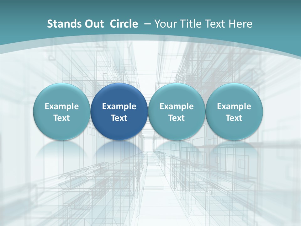 A Blue And White Abstract Powerpoint Presentation PowerPoint Template