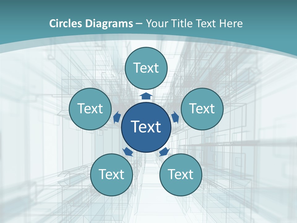 A Blue And White Abstract Powerpoint Presentation PowerPoint Template