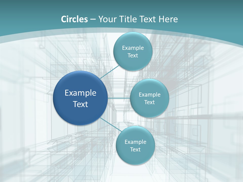 A Blue And White Abstract Powerpoint Presentation PowerPoint Template