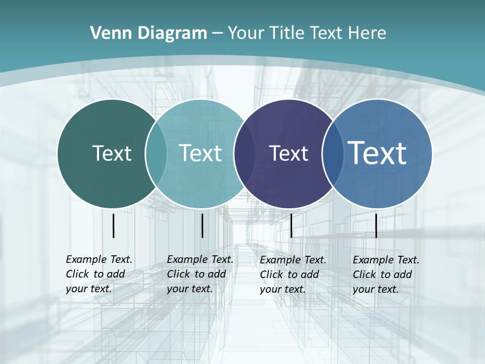 A Blue And White Abstract Powerpoint Presentation PowerPoint Template
