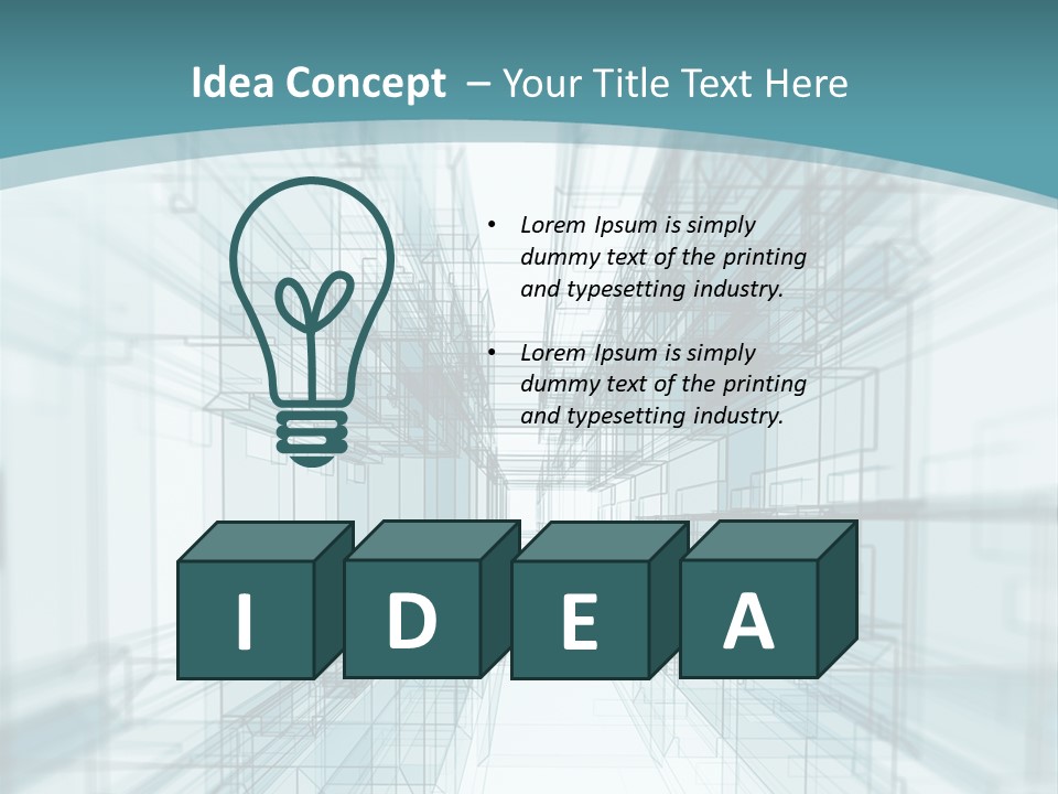 A Blue And White Abstract Powerpoint Presentation PowerPoint Template