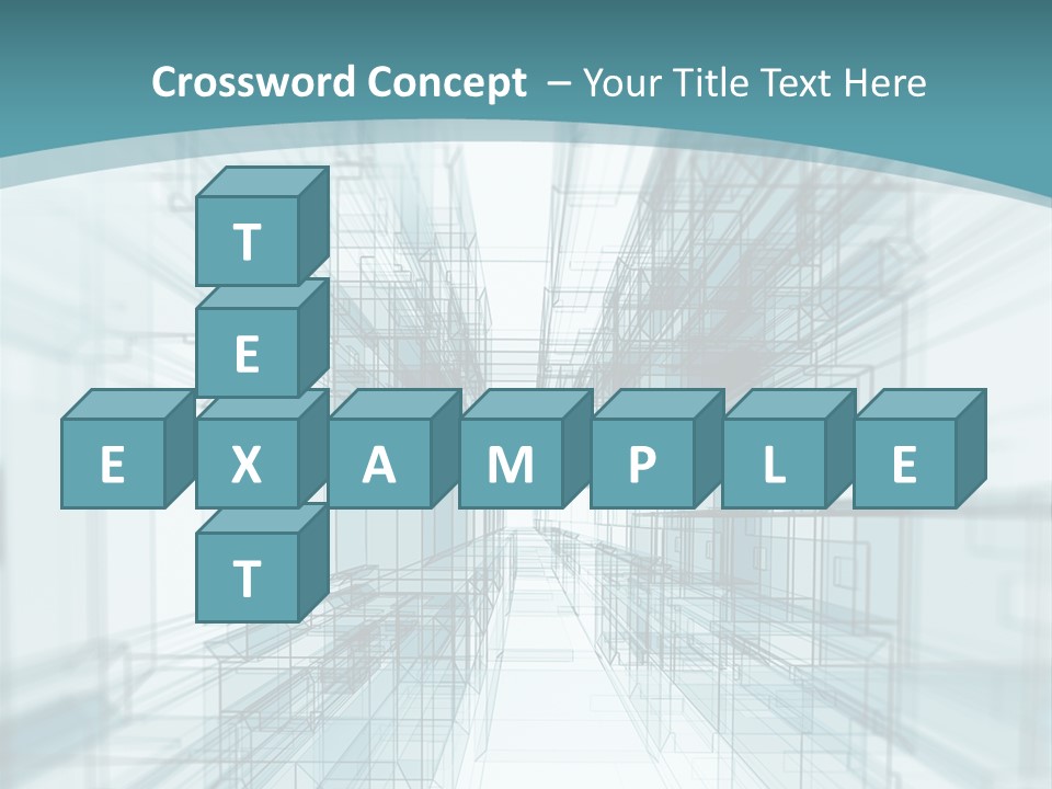 A Blue And White Abstract Powerpoint Presentation PowerPoint Template