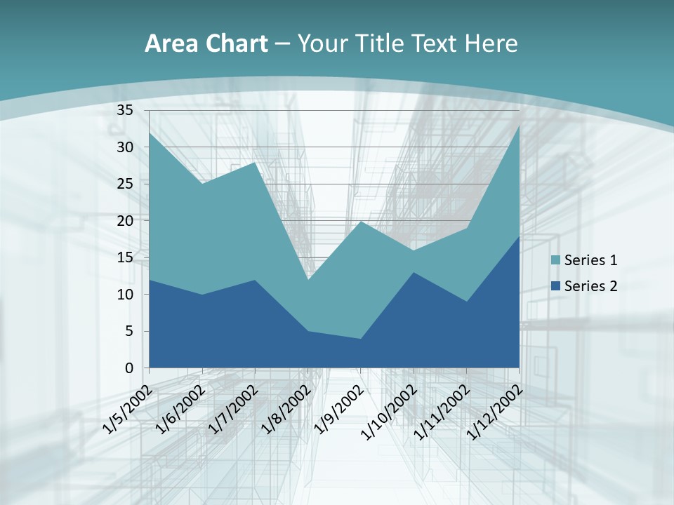 A Blue And White Abstract Powerpoint Presentation PowerPoint Template