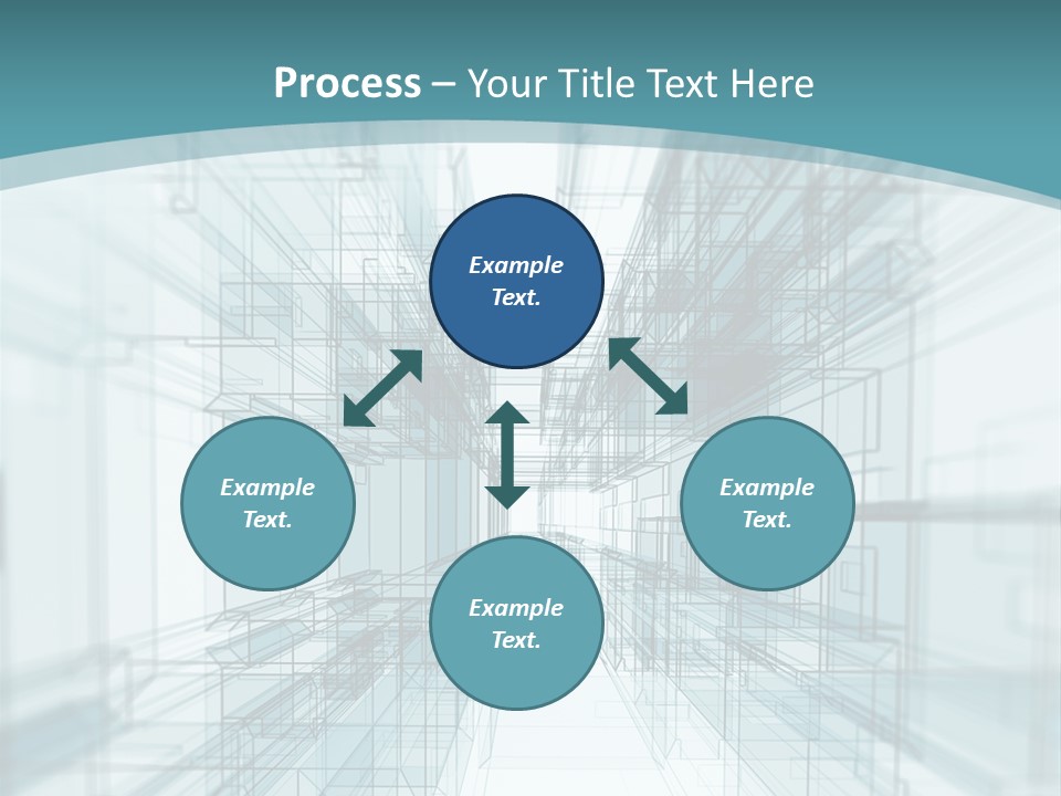 A Blue And White Abstract Powerpoint Presentation PowerPoint Template