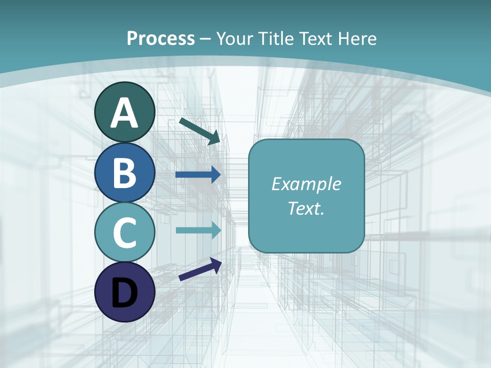 A Blue And White Abstract Powerpoint Presentation PowerPoint Template