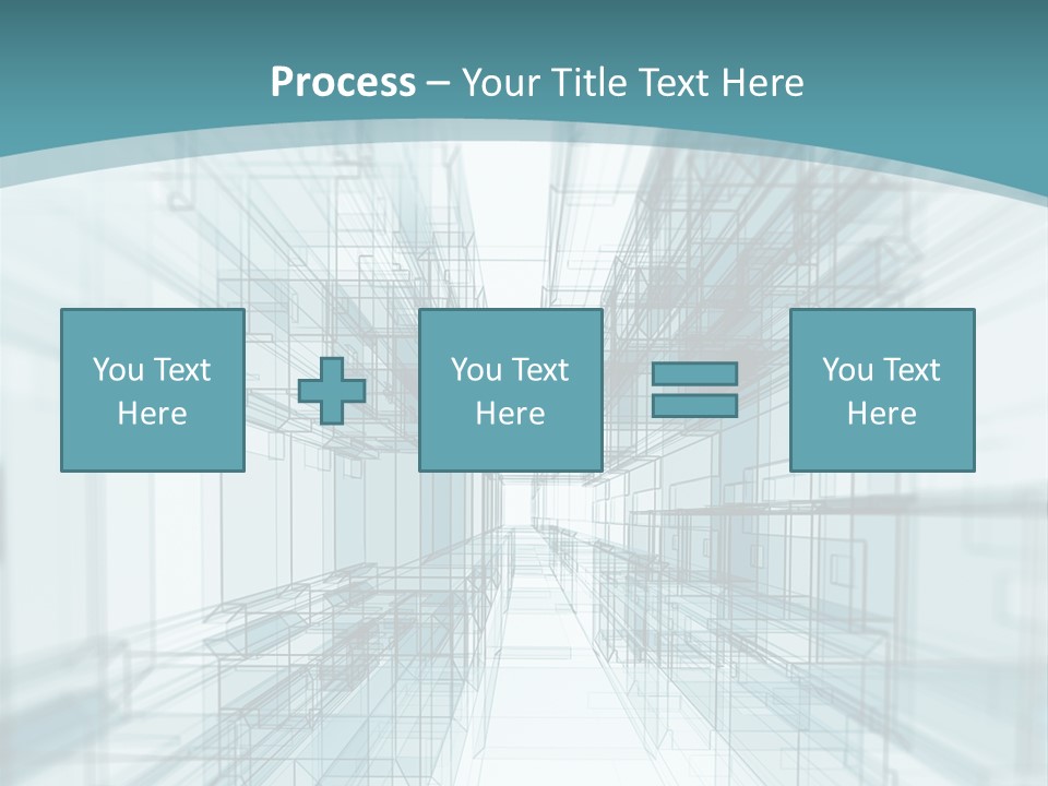 A Blue And White Abstract Powerpoint Presentation PowerPoint Template