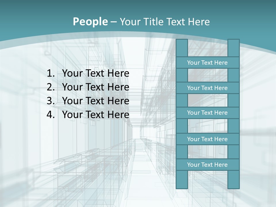 A Blue And White Abstract Powerpoint Presentation PowerPoint Template