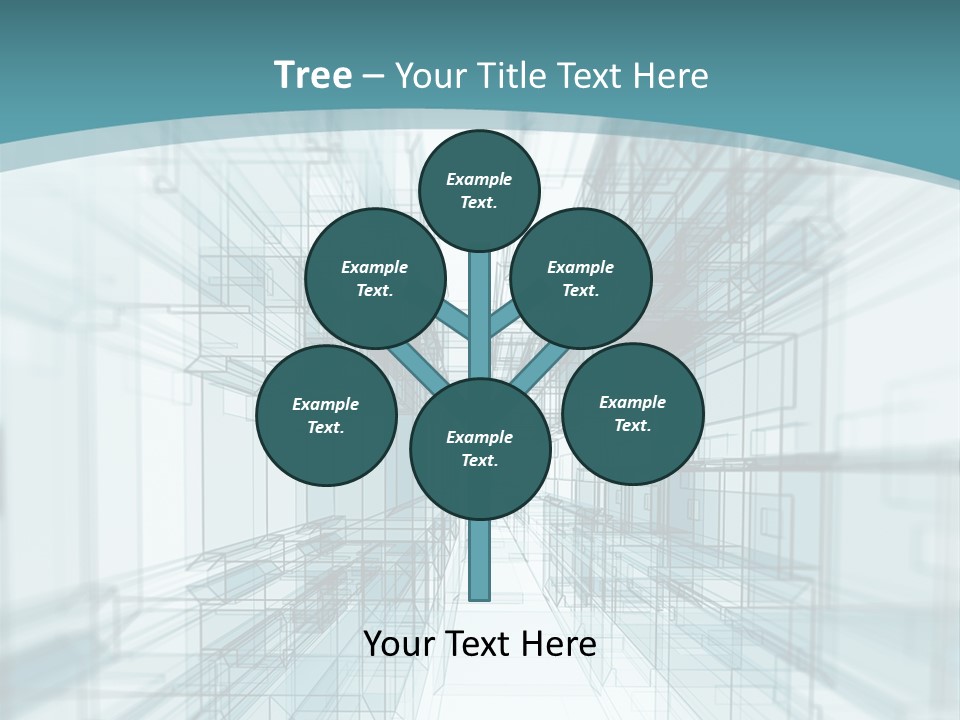 A Blue And White Abstract Powerpoint Presentation PowerPoint Template