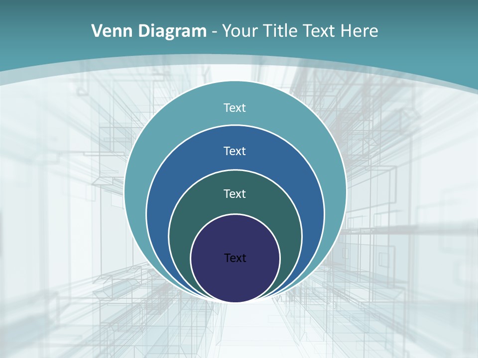 A Blue And White Abstract Powerpoint Presentation PowerPoint Template