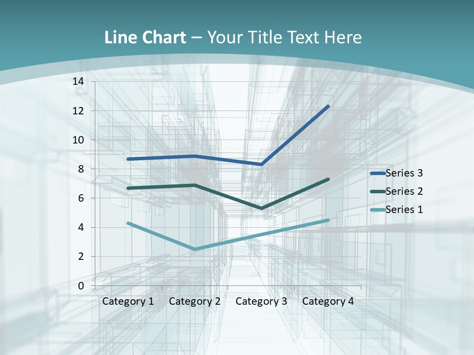A Blue And White Abstract Powerpoint Presentation PowerPoint Template