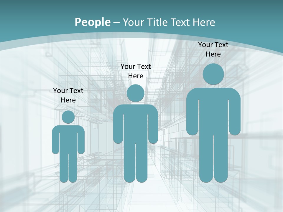 A Blue And White Abstract Powerpoint Presentation PowerPoint Template