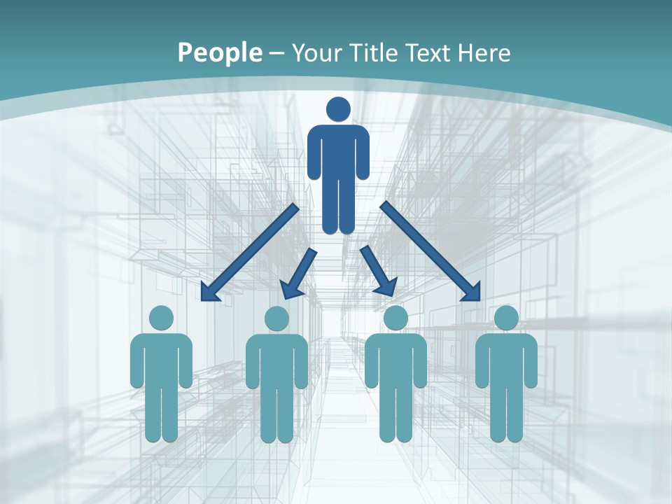 A Blue And White Abstract Powerpoint Presentation PowerPoint Template