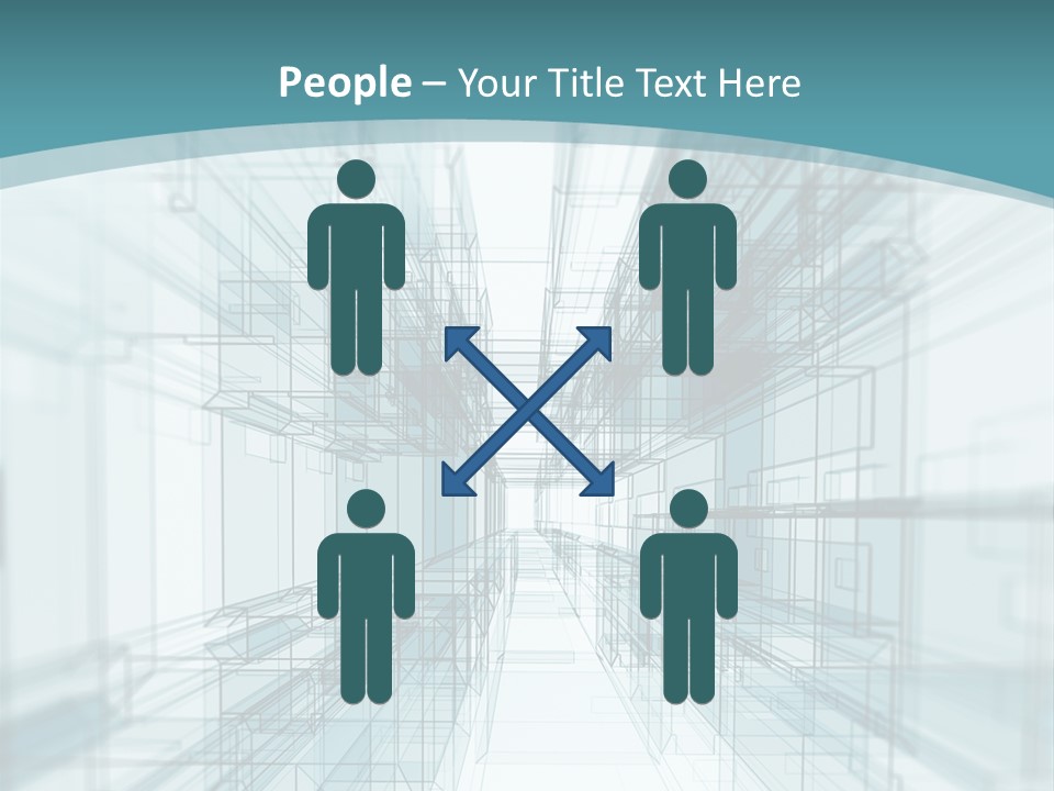 A Blue And White Abstract Powerpoint Presentation PowerPoint Template