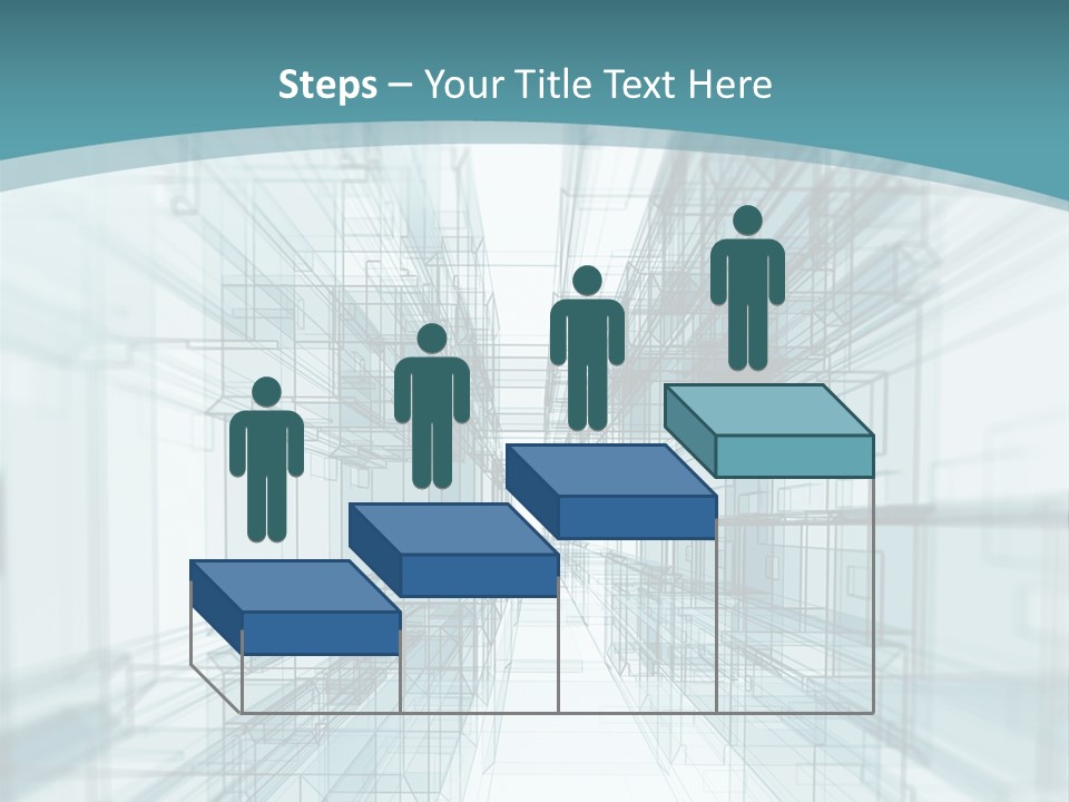 A Blue And White Abstract Powerpoint Presentation PowerPoint Template