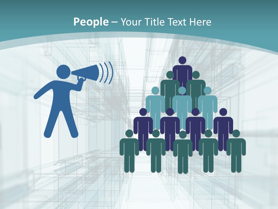 A Blue And White Abstract Powerpoint Presentation PowerPoint Template