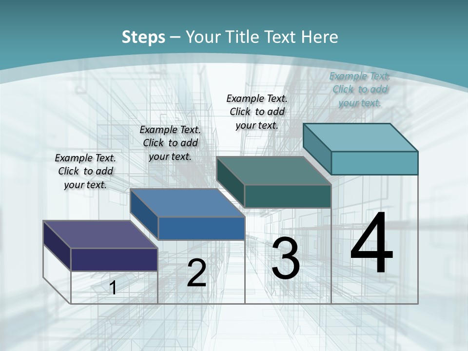 A Blue And White Abstract Powerpoint Presentation PowerPoint Template