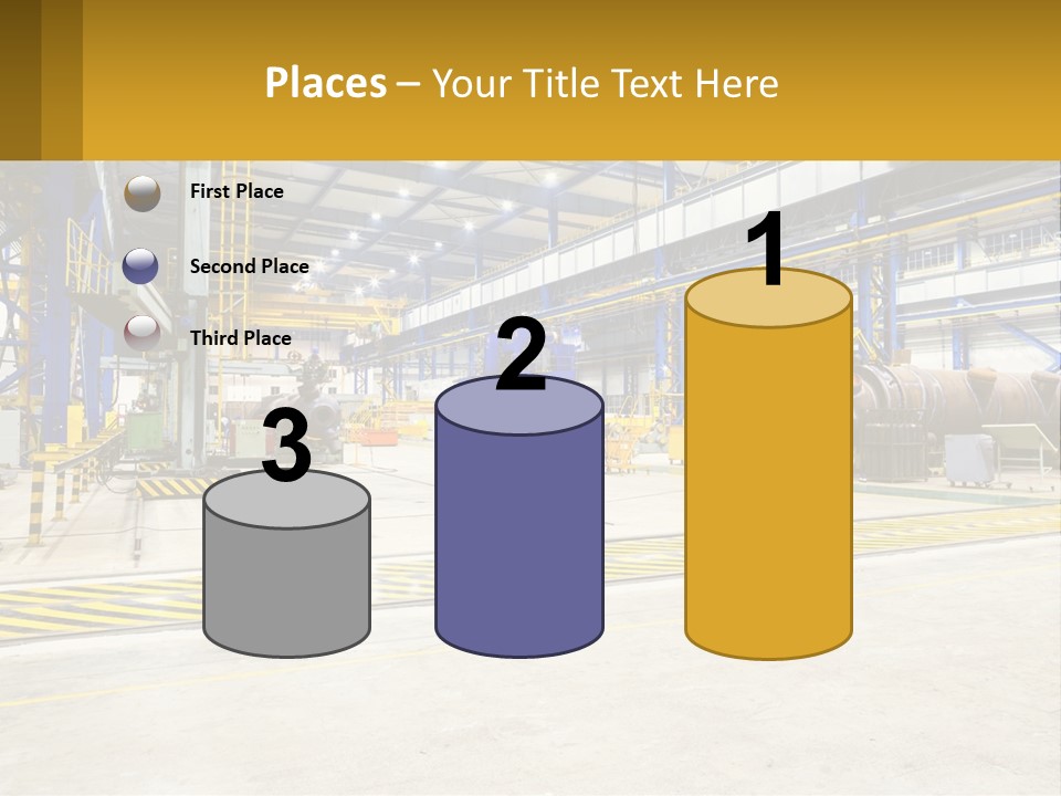 A Large Industrial Power Plant With Lots Of Machinery PowerPoint Template