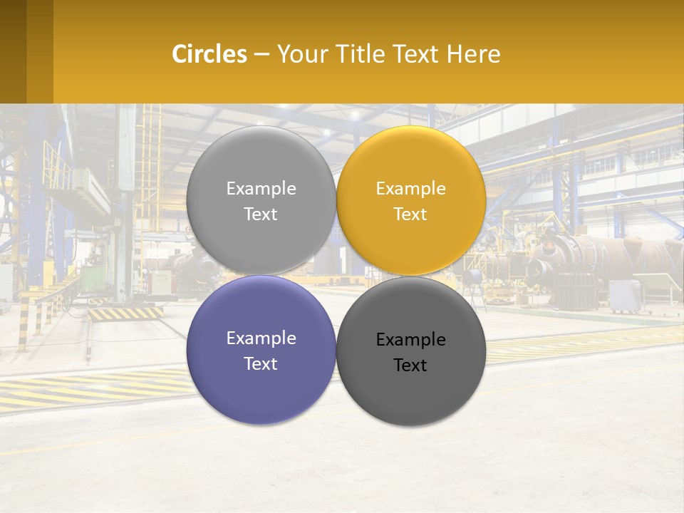 A Large Industrial Power Plant With Lots Of Machinery PowerPoint Template