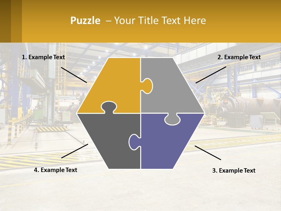 A Large Industrial Power Plant With Lots Of Machinery PowerPoint Template