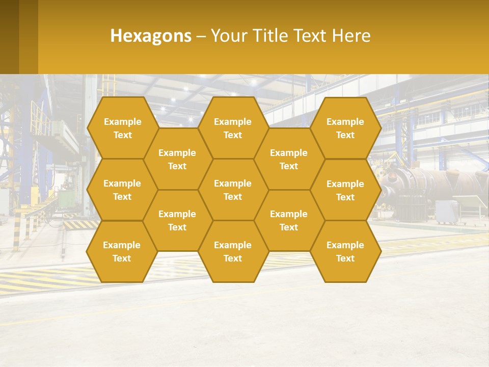 A Large Industrial Power Plant With Lots Of Machinery PowerPoint Template