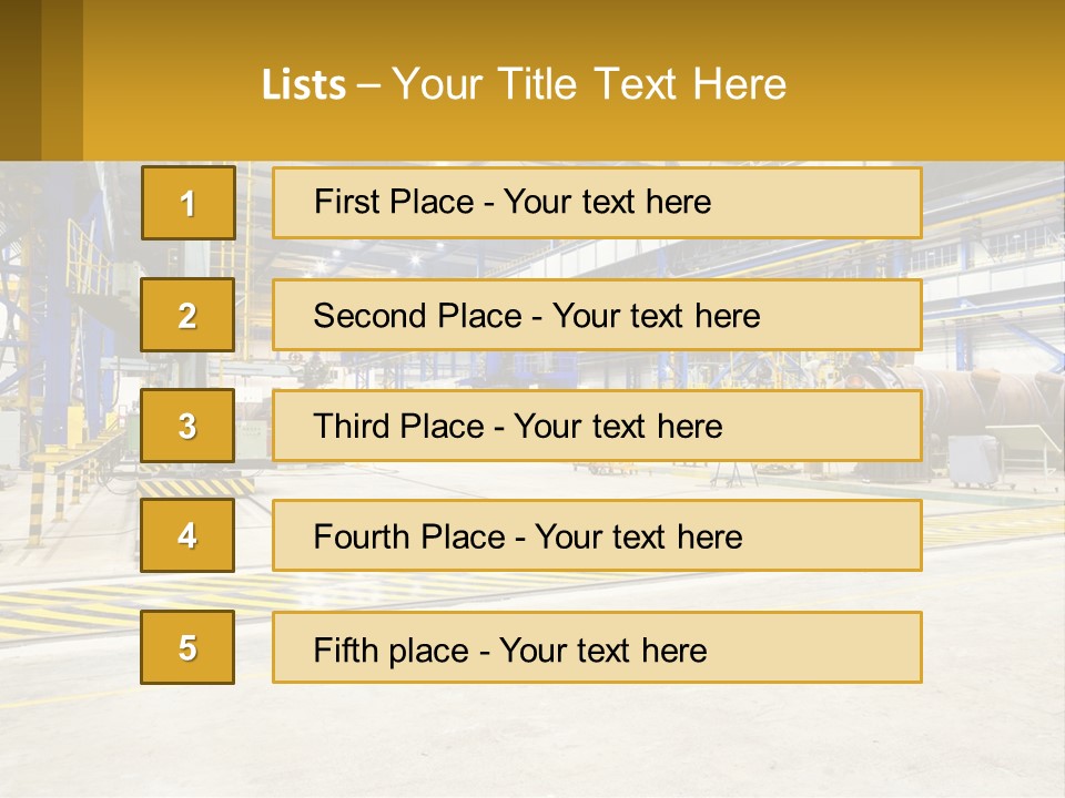 A Large Industrial Power Plant With Lots Of Machinery PowerPoint Template