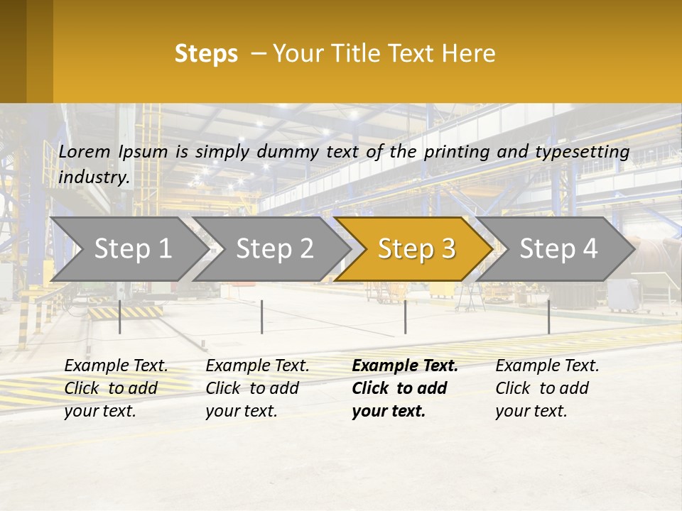 A Large Industrial Power Plant With Lots Of Machinery PowerPoint Template