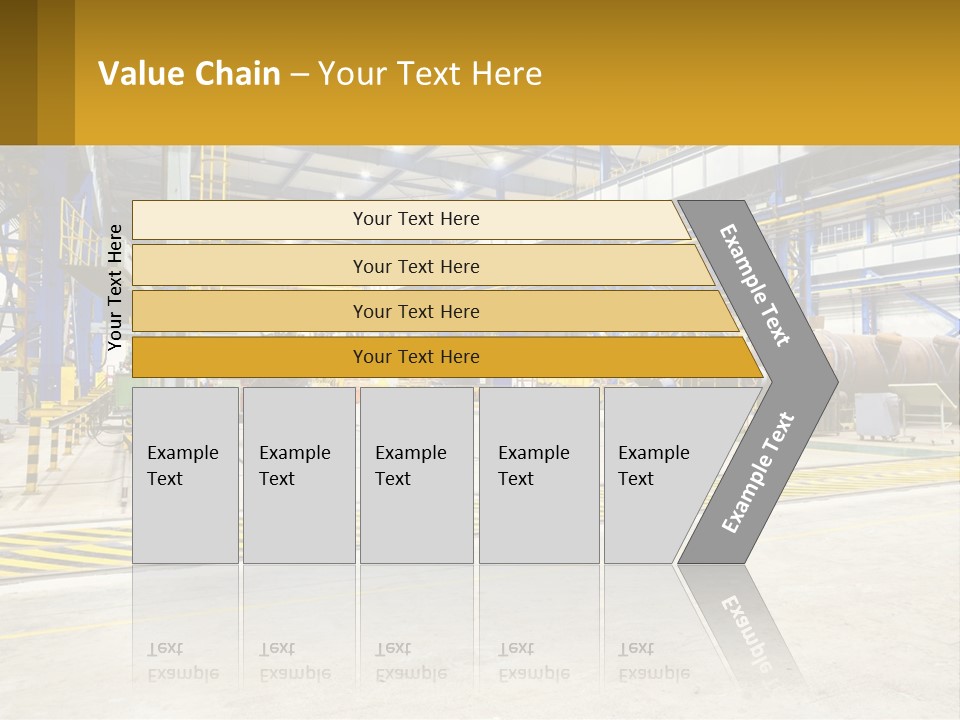 A Large Industrial Power Plant With Lots Of Machinery PowerPoint Template
