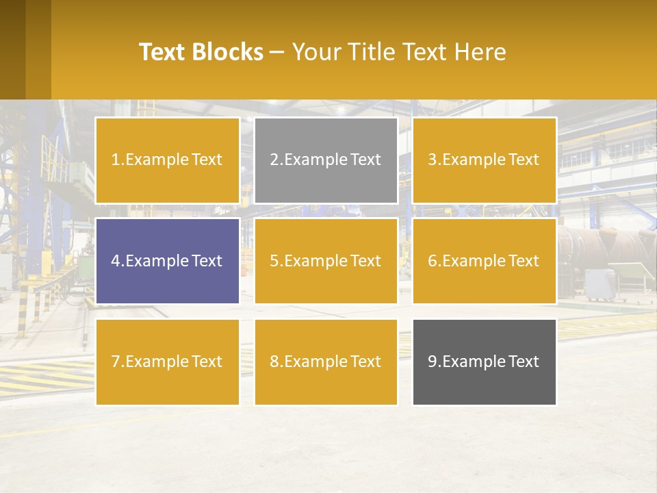 A Large Industrial Power Plant With Lots Of Machinery PowerPoint Template